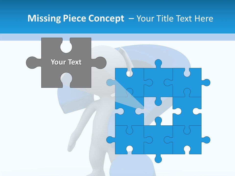 Human Figure Question PowerPoint Template