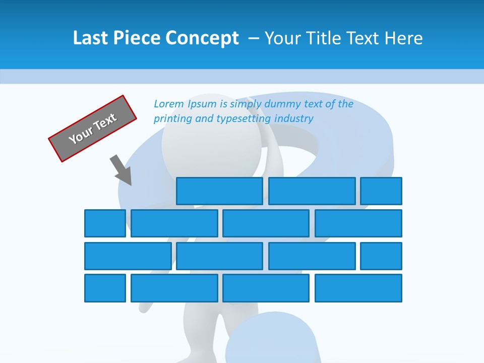 Human Figure Question PowerPoint Template