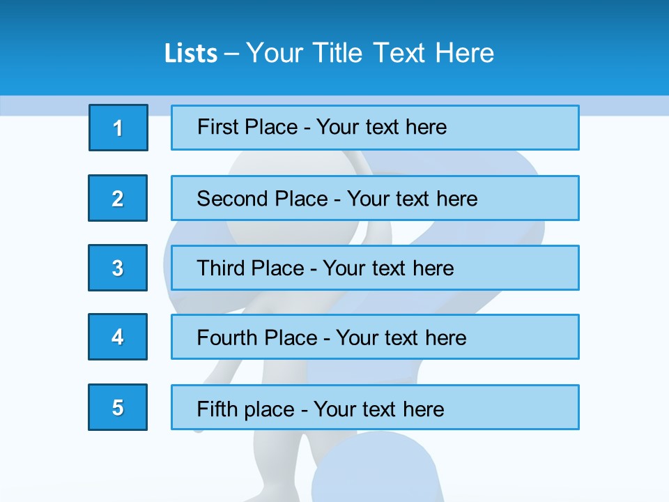 Human Figure Question PowerPoint Template
