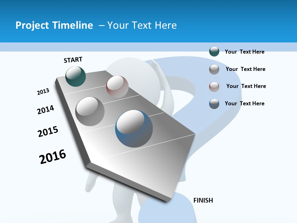 Human Figure Question PowerPoint Template