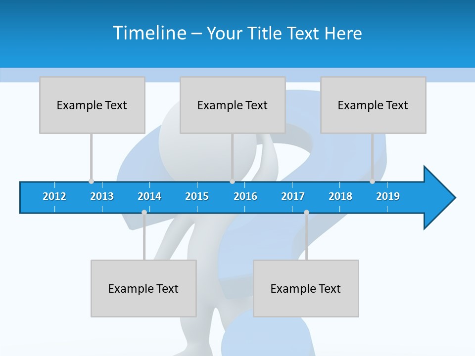Human Figure Question PowerPoint Template