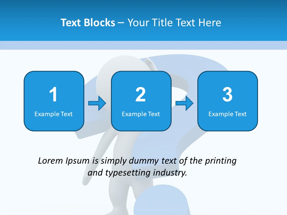 Human Figure Question PowerPoint Template