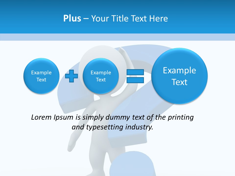 Human Figure Question PowerPoint Template