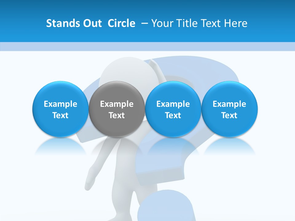 Human Figure Question PowerPoint Template