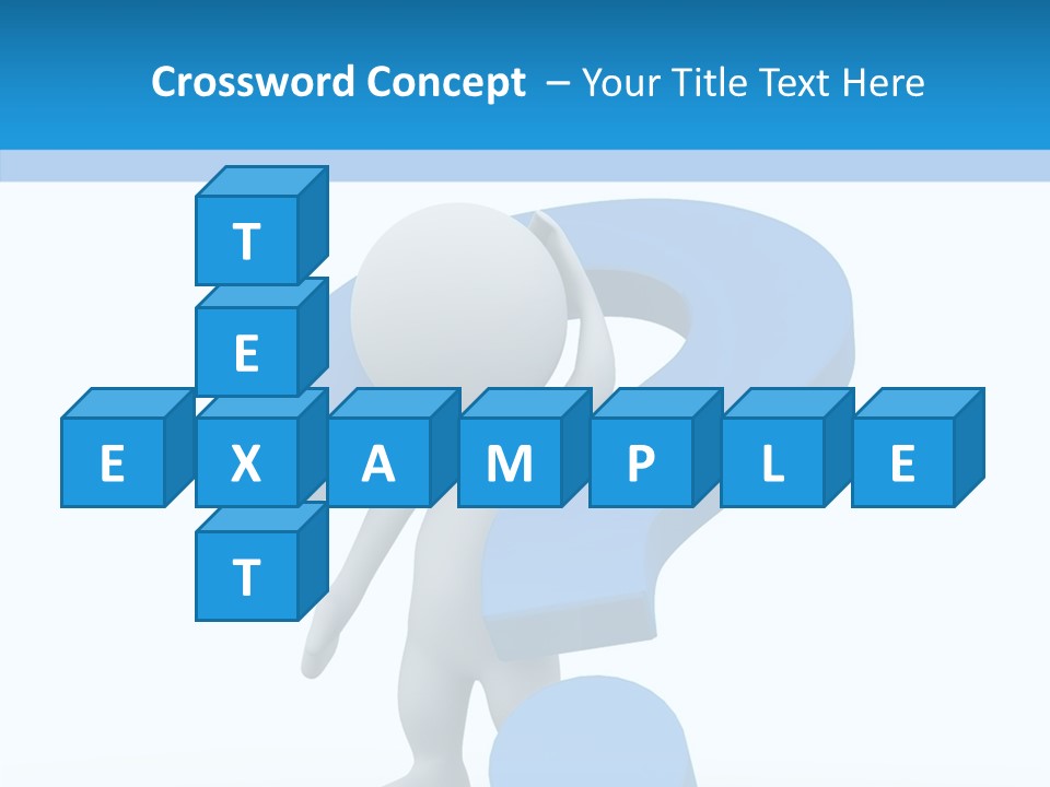 Human Figure Question PowerPoint Template