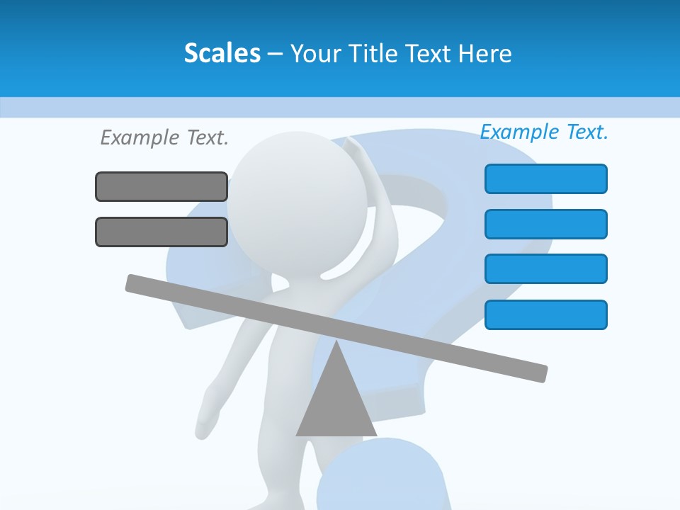 Human Figure Question PowerPoint Template