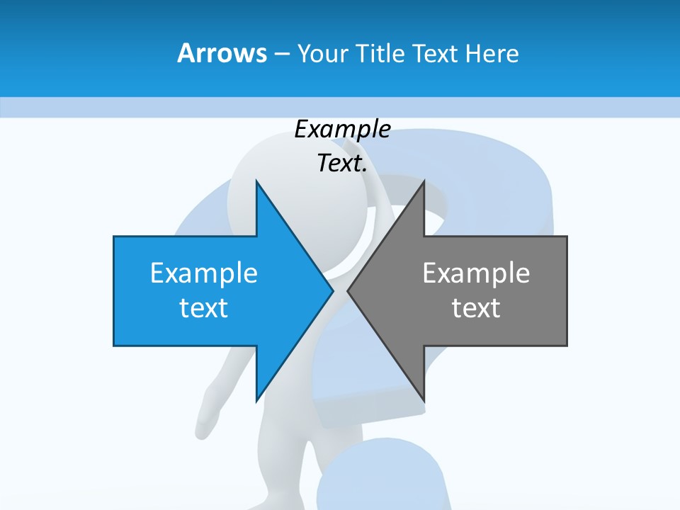 Human Figure Question PowerPoint Template