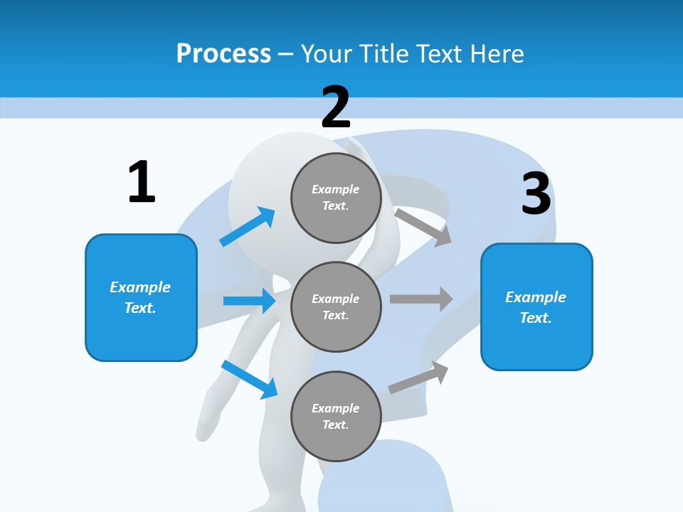 Human Figure Question PowerPoint Template