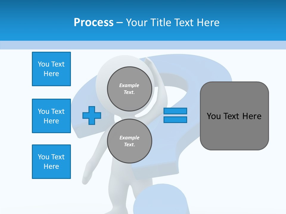 Human Figure Question PowerPoint Template