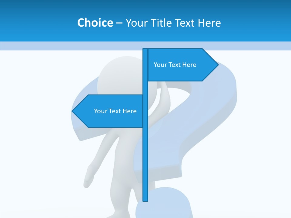 Human Figure Question PowerPoint Template