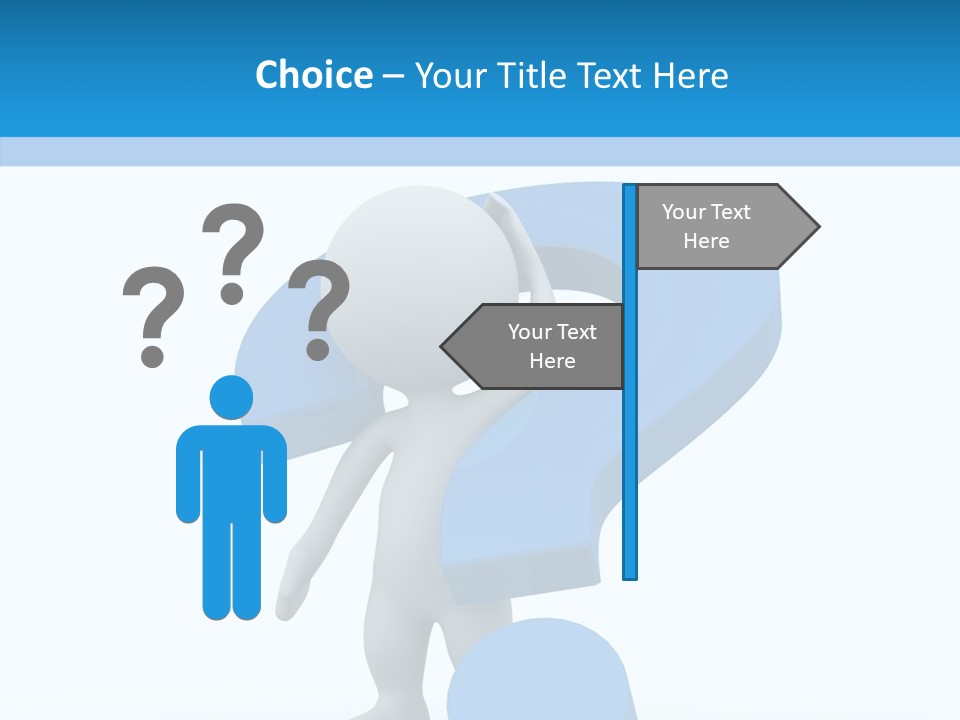 Human Figure Question PowerPoint Template