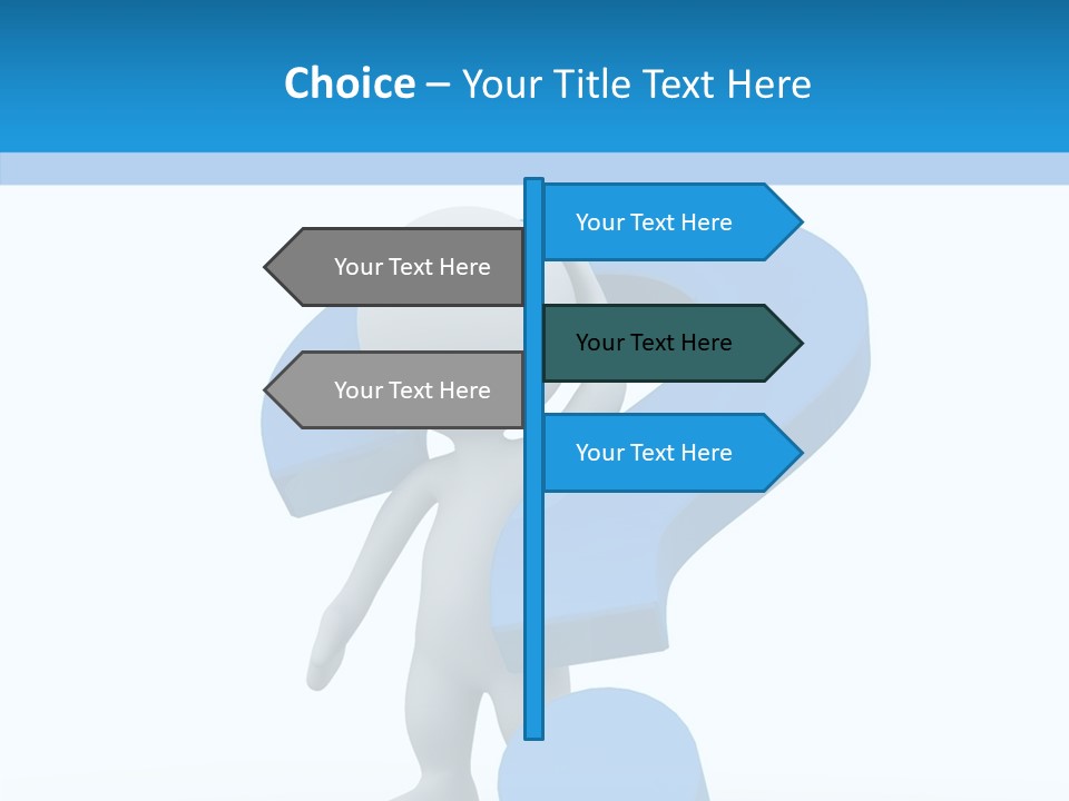 Human Figure Question PowerPoint Template