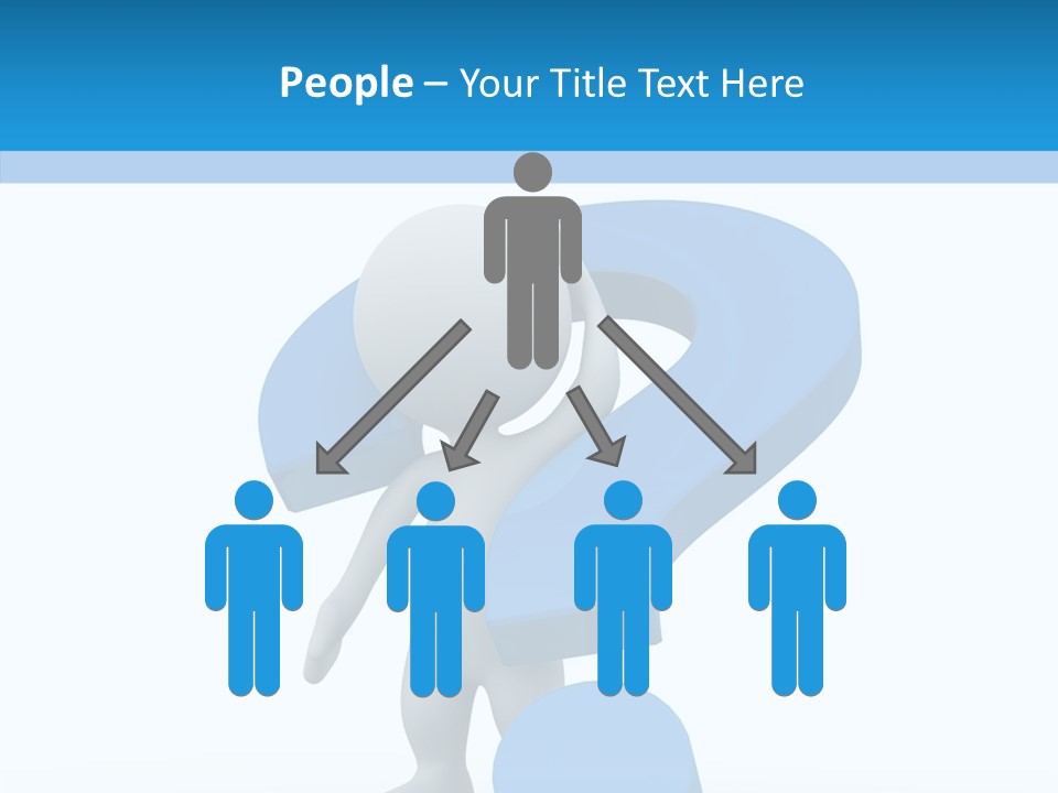 Human Figure Question PowerPoint Template