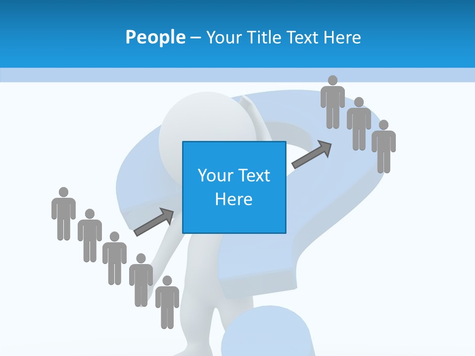 Human Figure Question PowerPoint Template