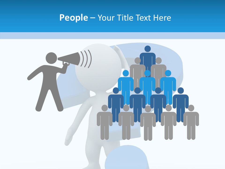 Human Figure Question PowerPoint Template
