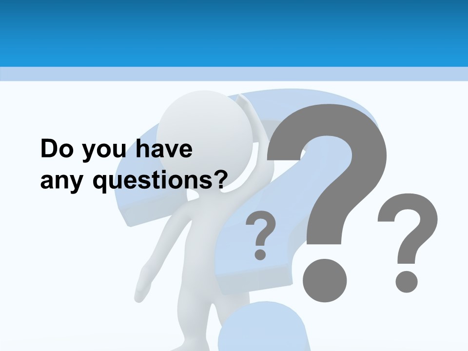 Human Figure Question PowerPoint Template