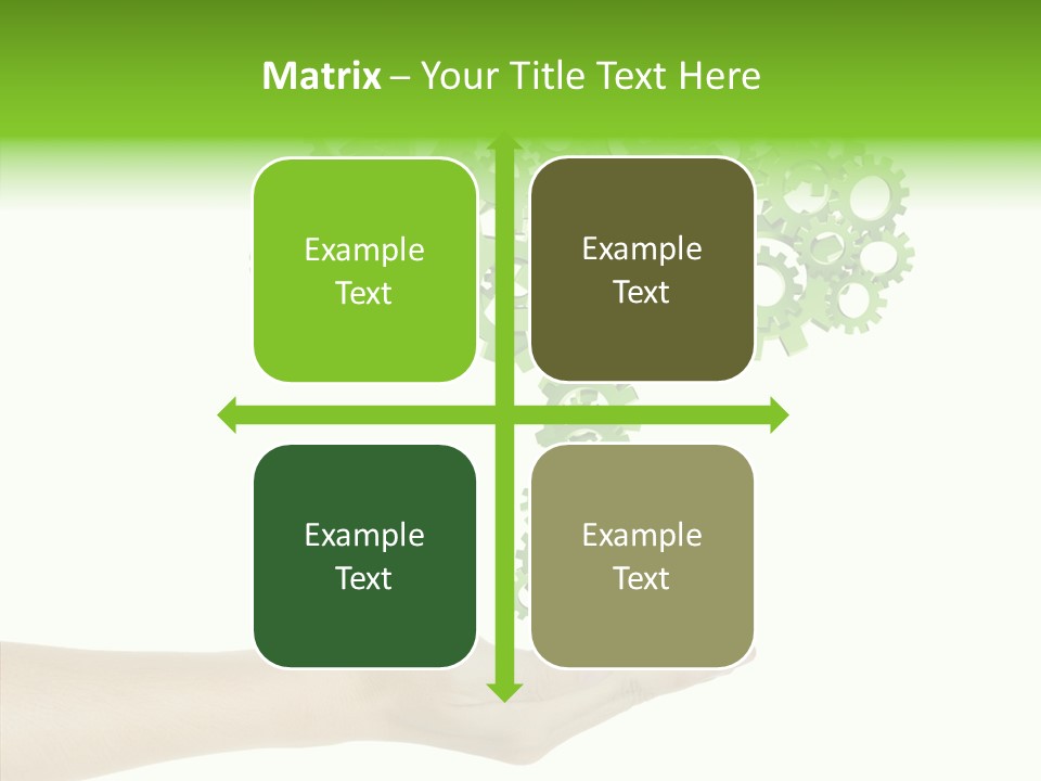 Plant Gear Cogwheel PowerPoint Template