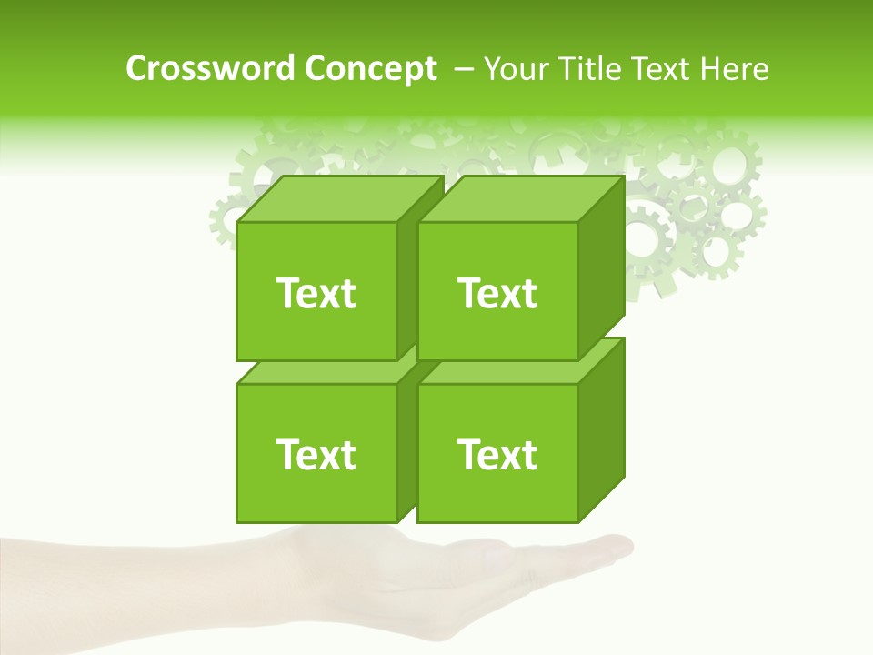 Plant Gear Cogwheel PowerPoint Template