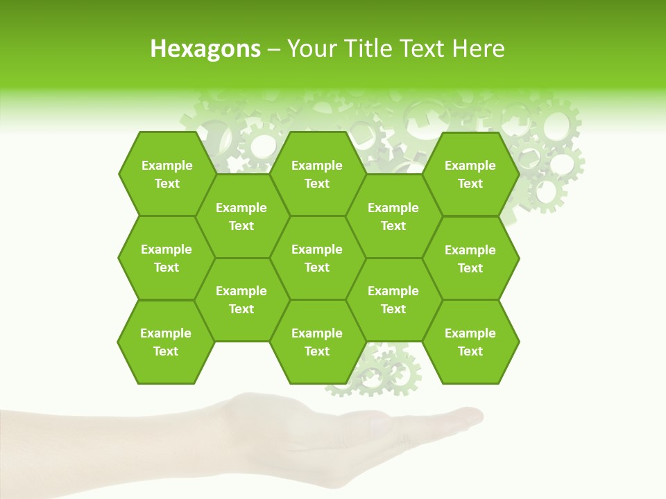 Plant Gear Cogwheel PowerPoint Template