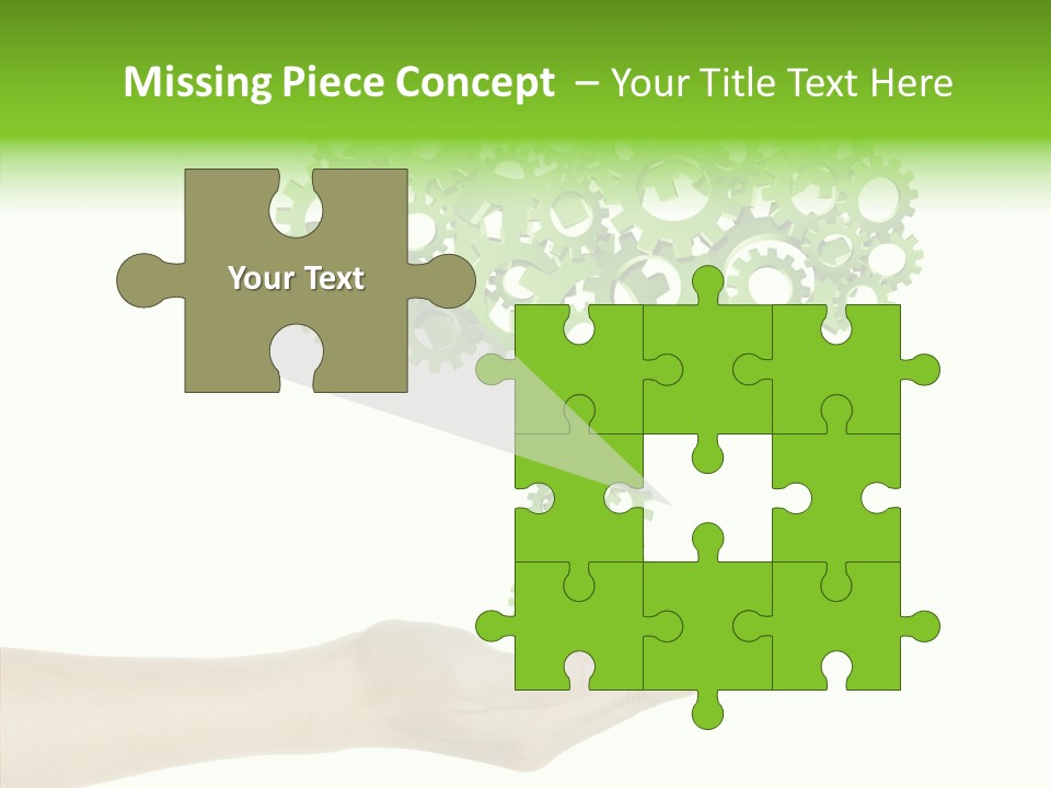 Plant Gear Cogwheel PowerPoint Template