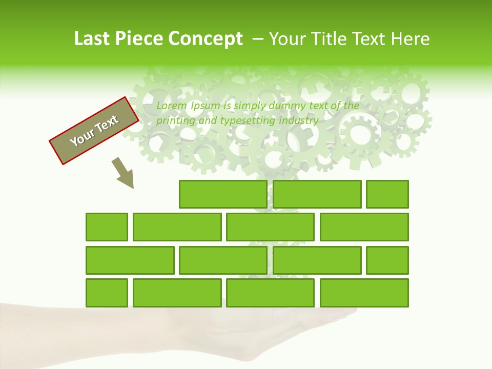 Plant Gear Cogwheel PowerPoint Template