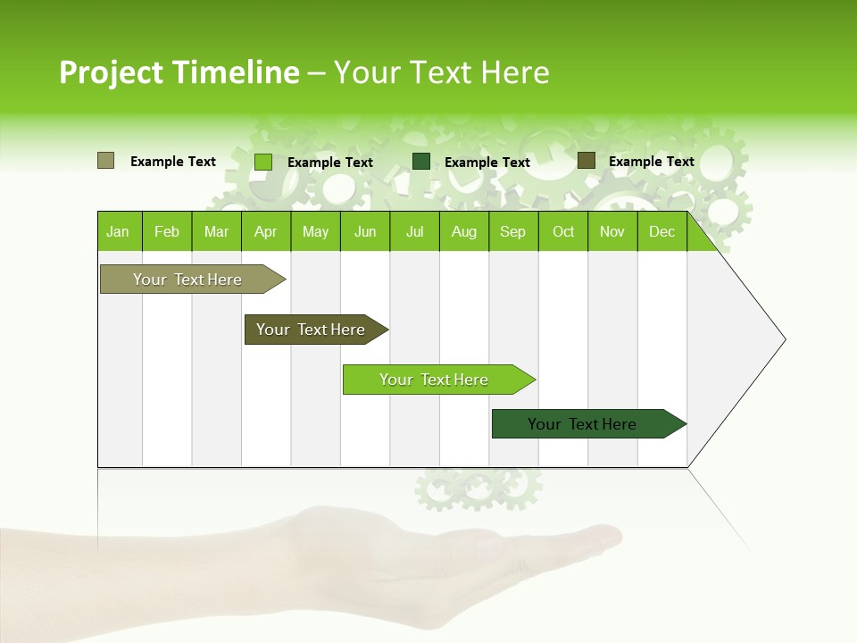 Plant Gear Cogwheel PowerPoint Template