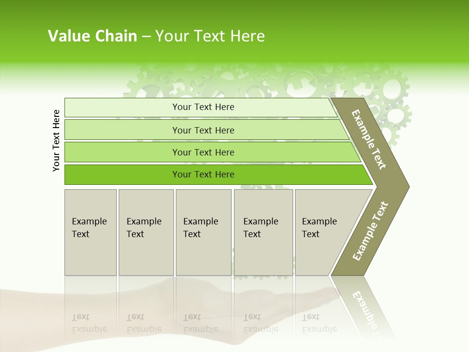 Plant Gear Cogwheel PowerPoint Template