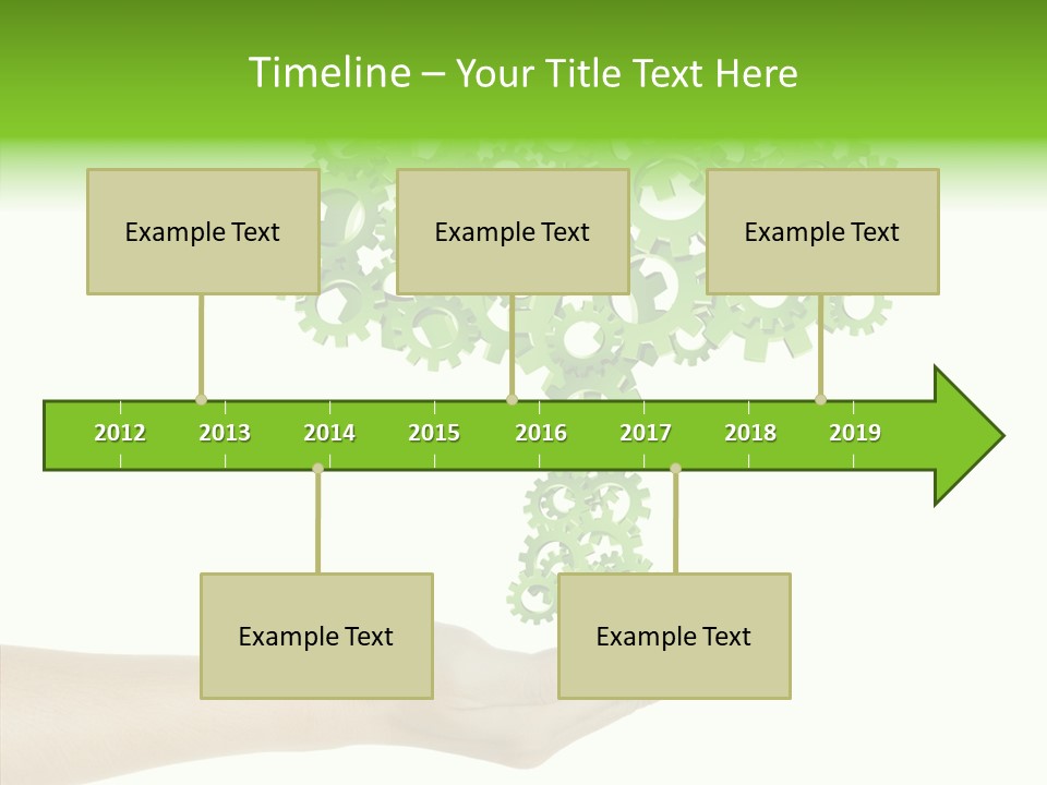 Plant Gear Cogwheel PowerPoint Template