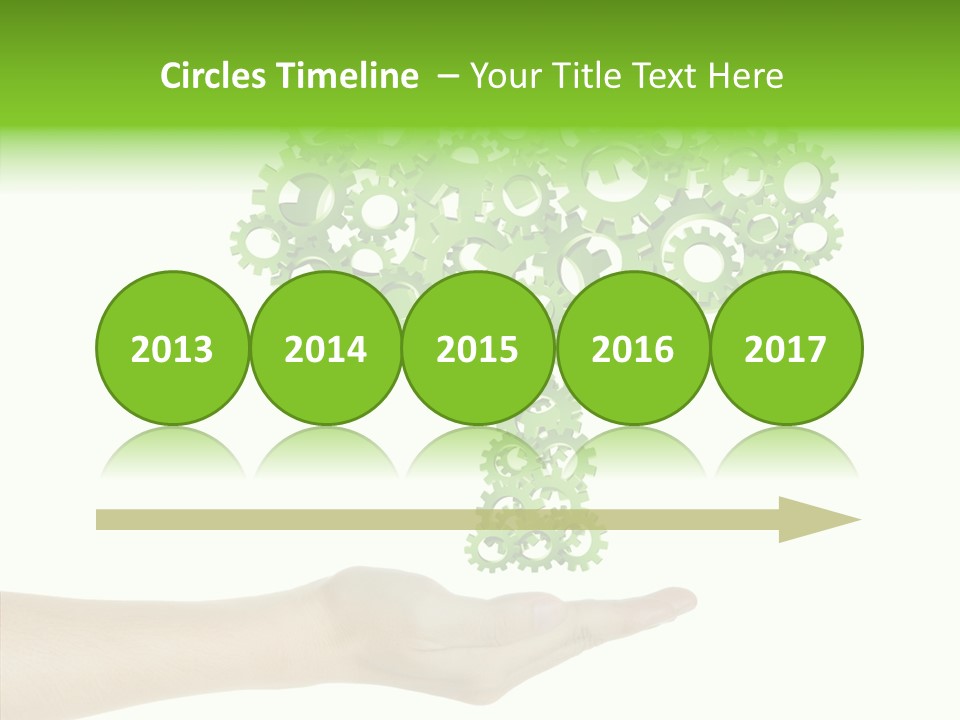 Plant Gear Cogwheel PowerPoint Template