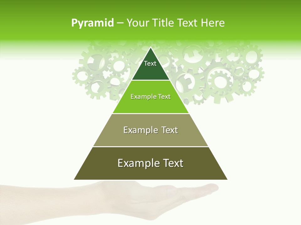 Plant Gear Cogwheel PowerPoint Template