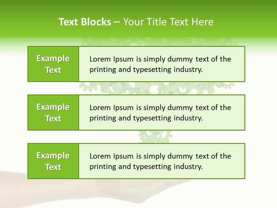 Plant Gear Cogwheel PowerPoint Template