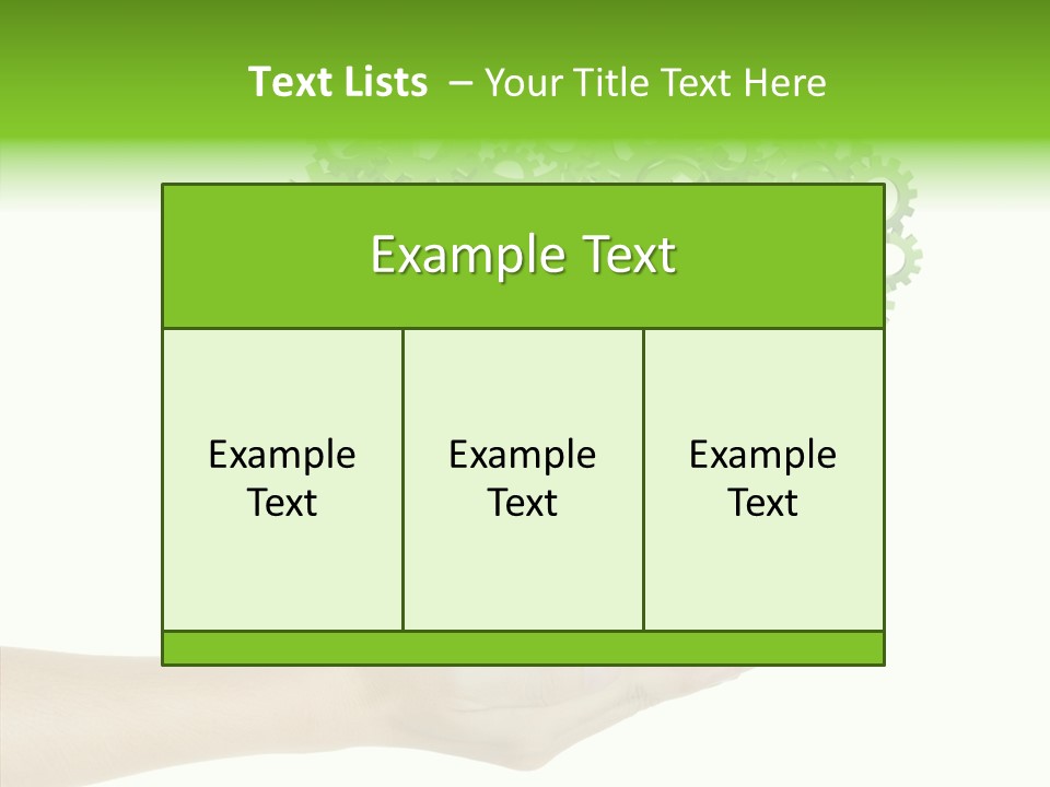 Plant Gear Cogwheel PowerPoint Template