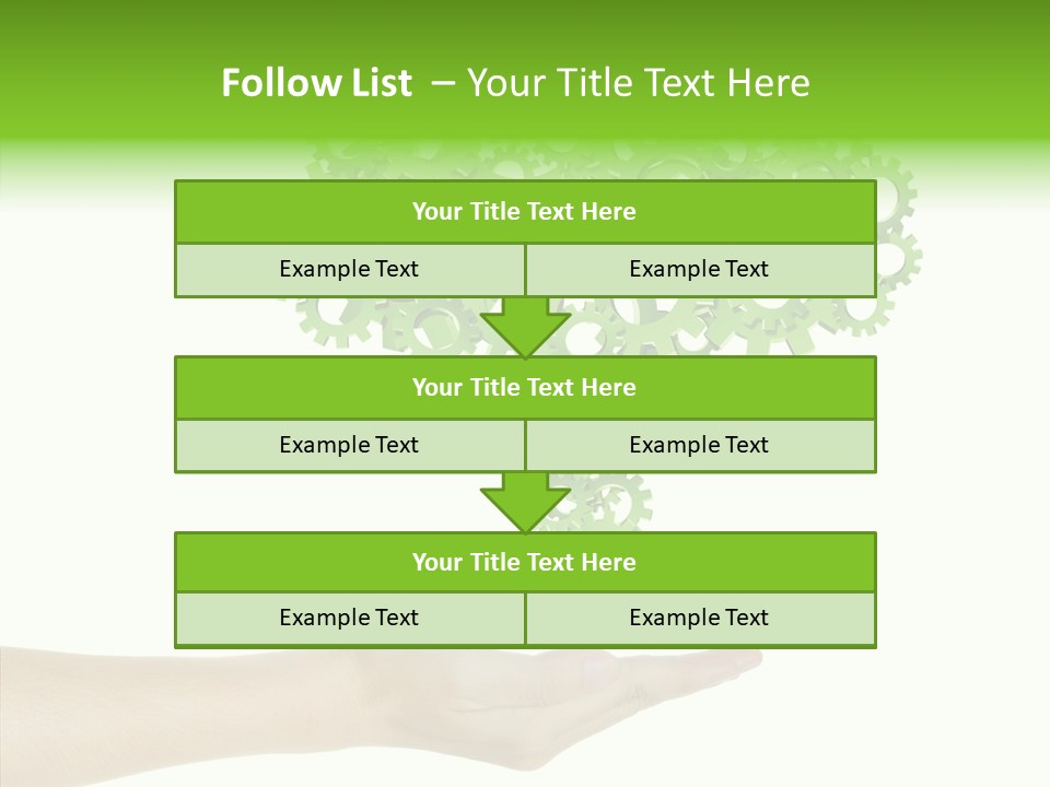 Plant Gear Cogwheel PowerPoint Template