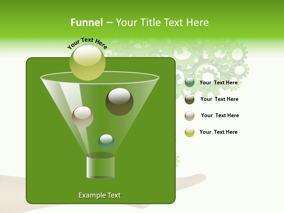 Plant Gear Cogwheel PowerPoint Template
