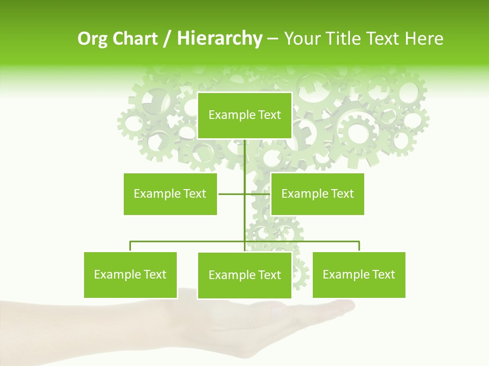 Plant Gear Cogwheel PowerPoint Template
