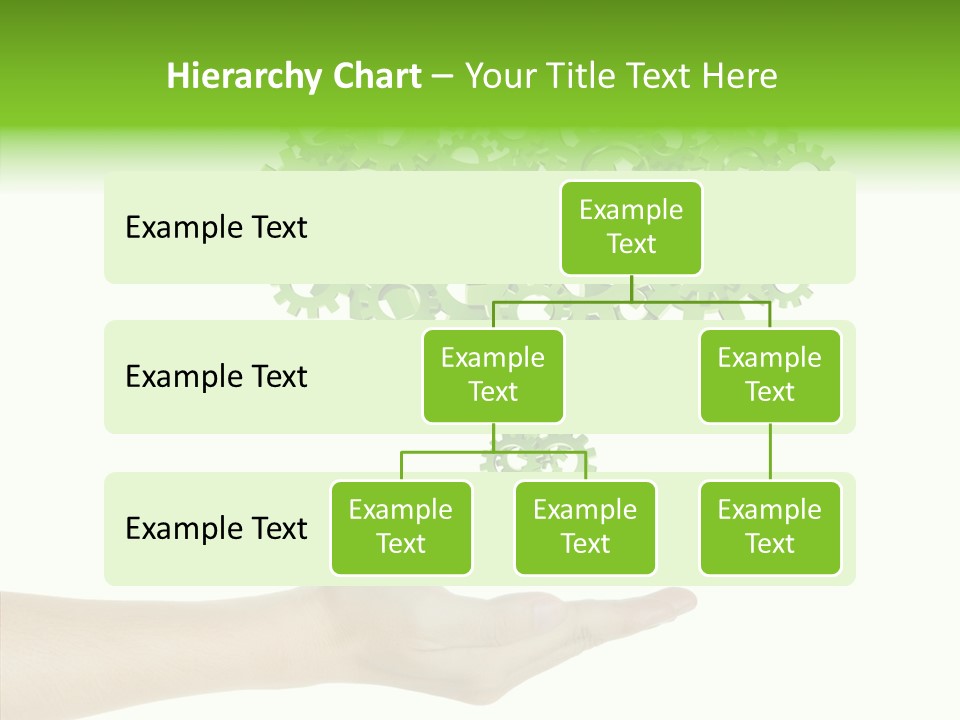 Plant Gear Cogwheel PowerPoint Template