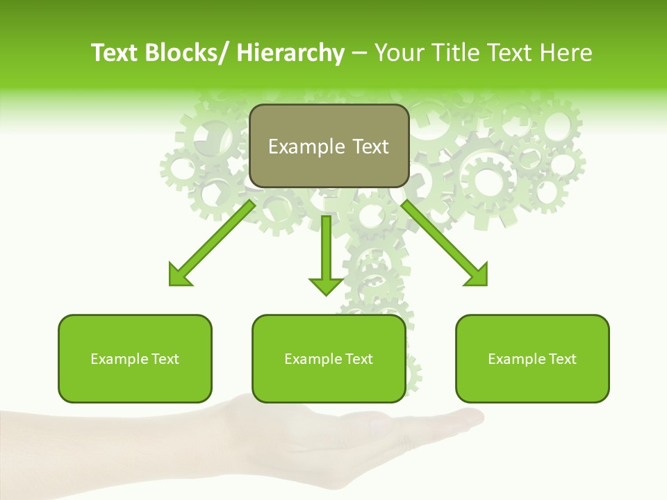 Plant Gear Cogwheel PowerPoint Template