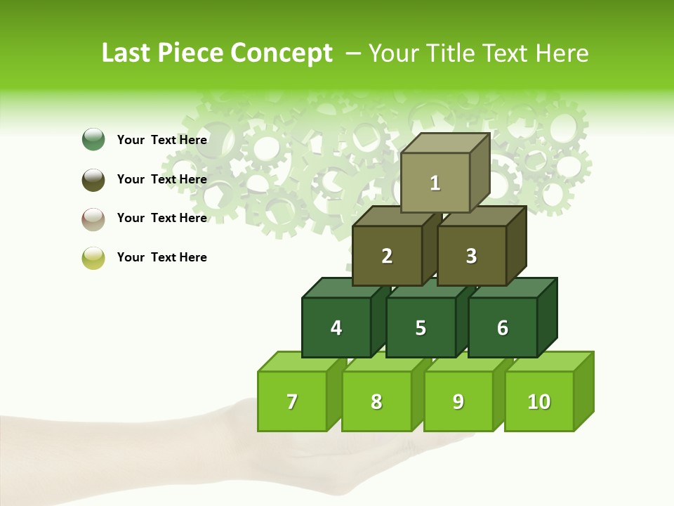 Plant Gear Cogwheel PowerPoint Template