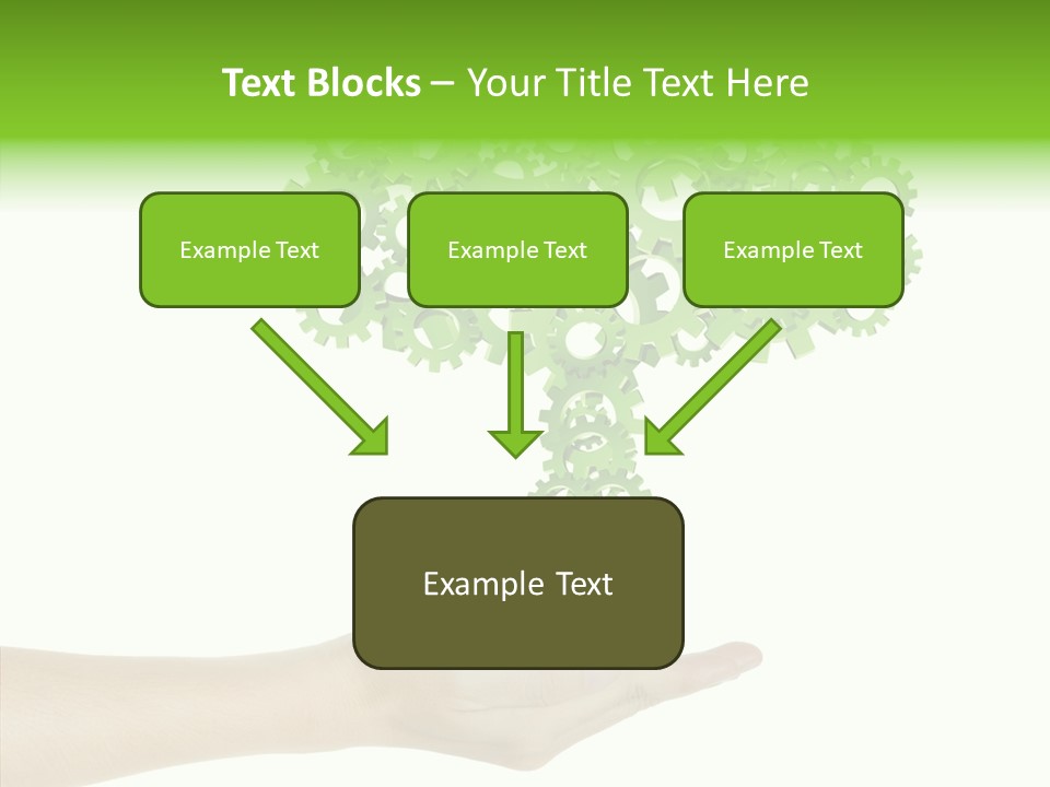 Plant Gear Cogwheel PowerPoint Template