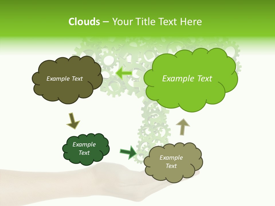 Plant Gear Cogwheel PowerPoint Template