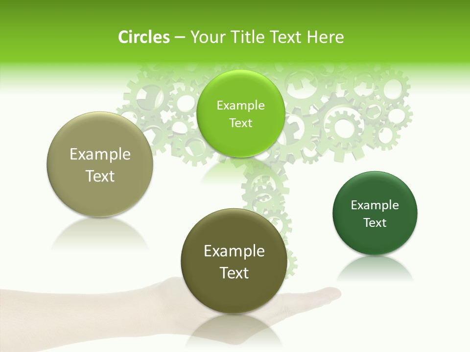 Plant Gear Cogwheel PowerPoint Template
