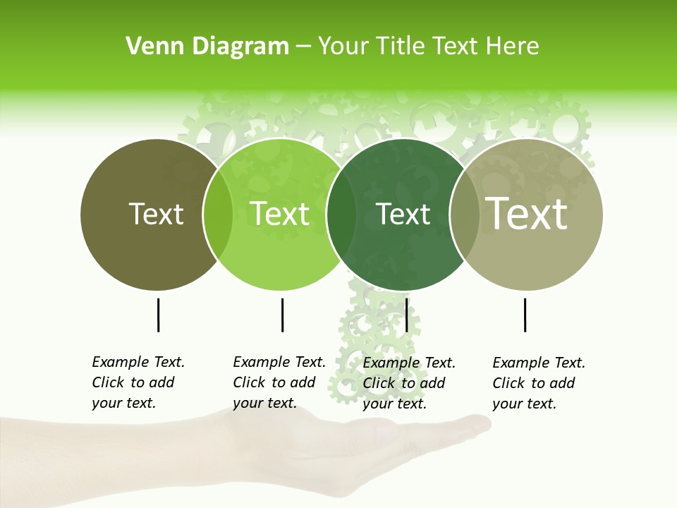Plant Gear Cogwheel PowerPoint Template
