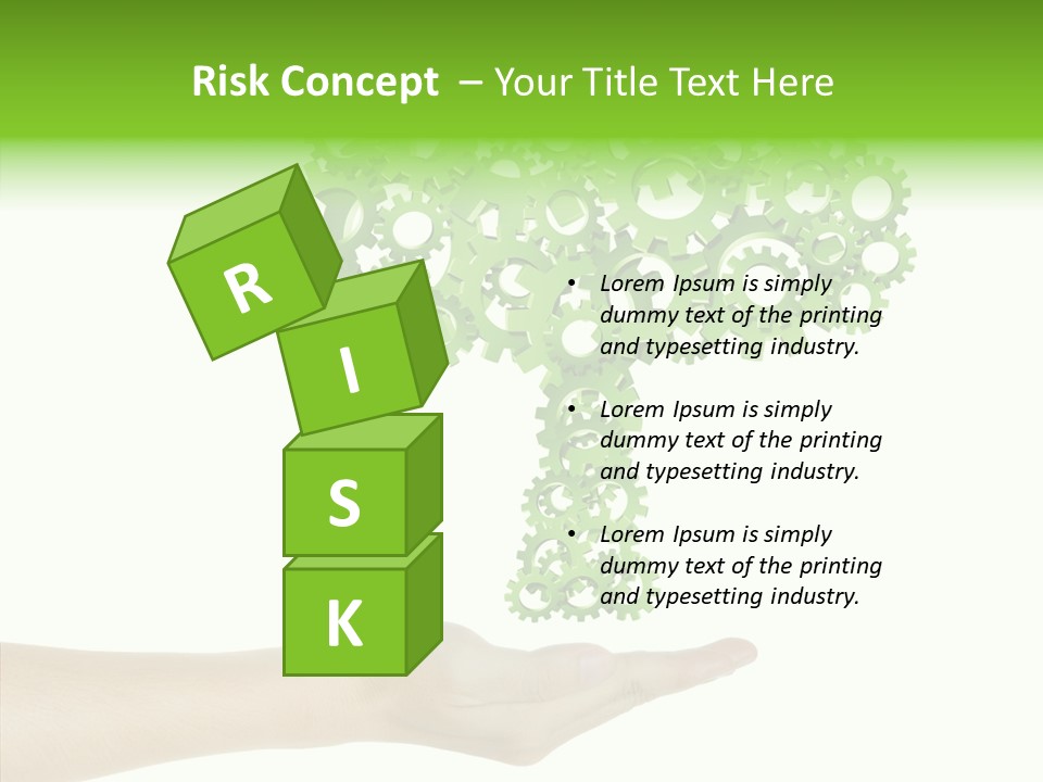 Plant Gear Cogwheel PowerPoint Template