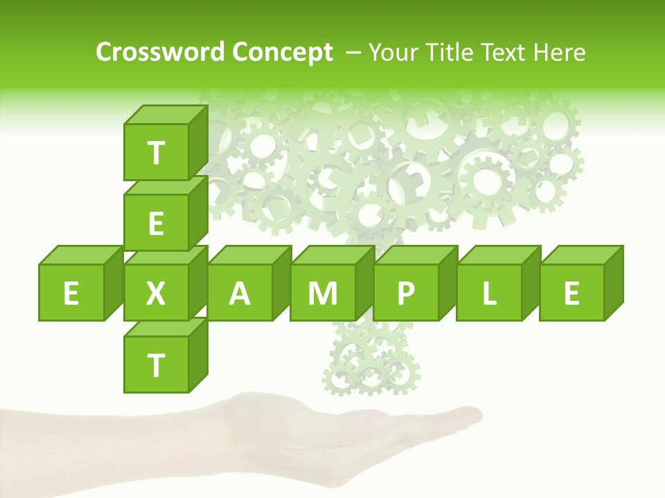 Plant Gear Cogwheel PowerPoint Template