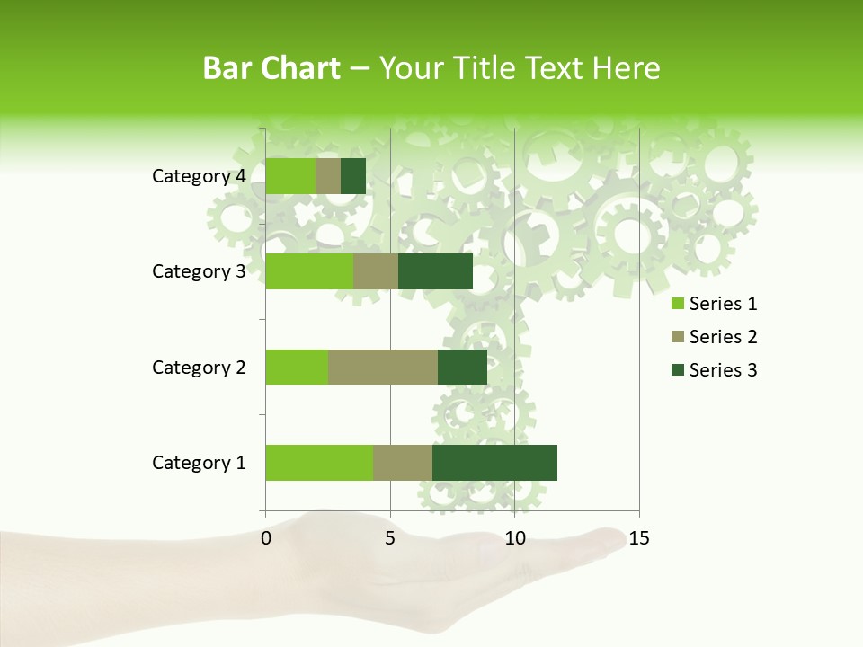 Plant Gear Cogwheel PowerPoint Template