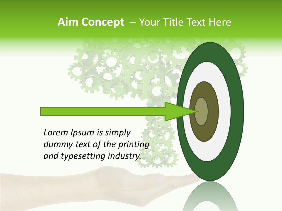 Plant Gear Cogwheel PowerPoint Template