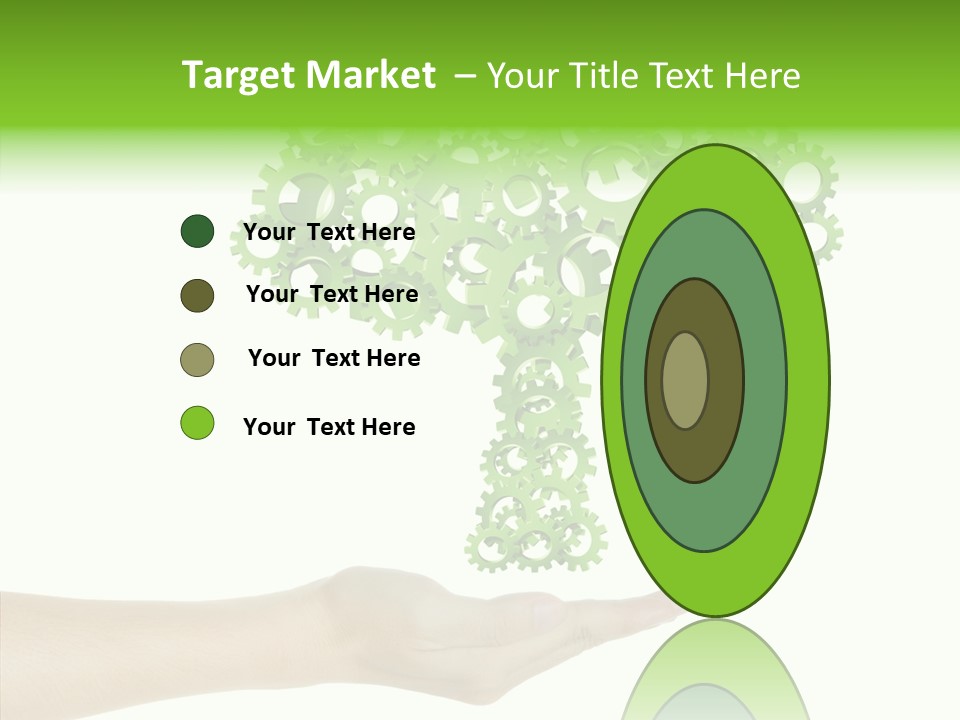 Plant Gear Cogwheel PowerPoint Template