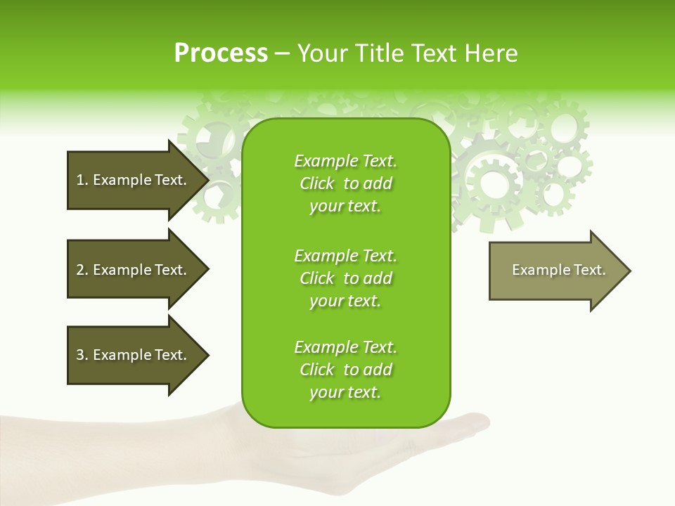 Plant Gear Cogwheel PowerPoint Template