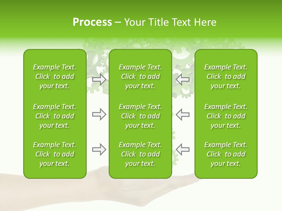 Plant Gear Cogwheel PowerPoint Template