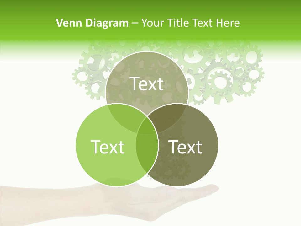 Plant Gear Cogwheel PowerPoint Template